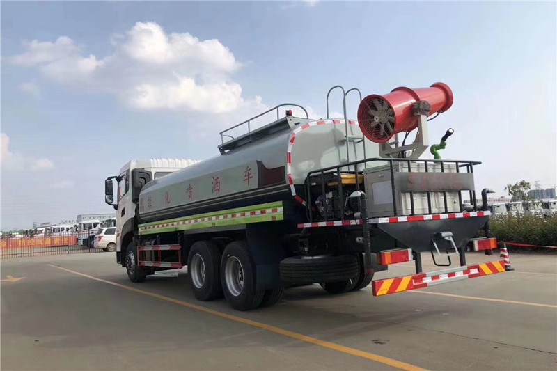 東風天龍后八輪20噸噴霧車,國六綠化噴灑車